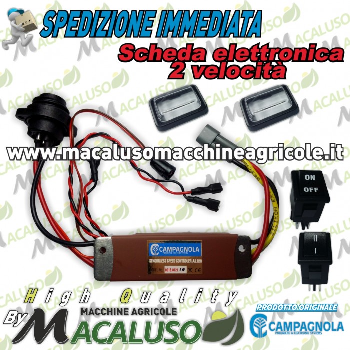 Schda elettronica centralina abbacchiatore Alice Campagnola 2013 2 velocità PACK 1910