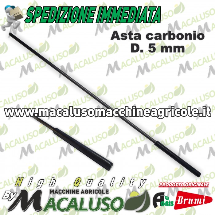 Asta in carbonio per abbacchiatore Olispeed Special mm.5 L.360