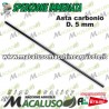 Asta in carbonio abbacchiatore Olispeed Brumi mm 5 Lunghezza mm 360 asticina