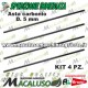 Kit 4 asta in carbonio abbacchiatore Olispeed Brumi mm 5 Lunghezza mm 360 asticina