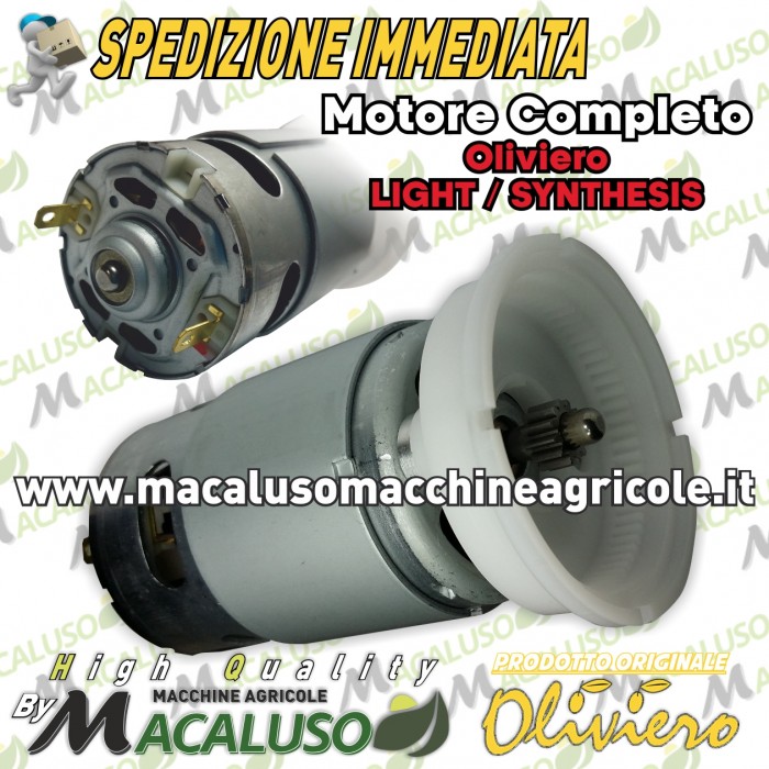  Motore completo di carcassa dentata Oliviero Light, Synthesis art.M005 SL 12V.