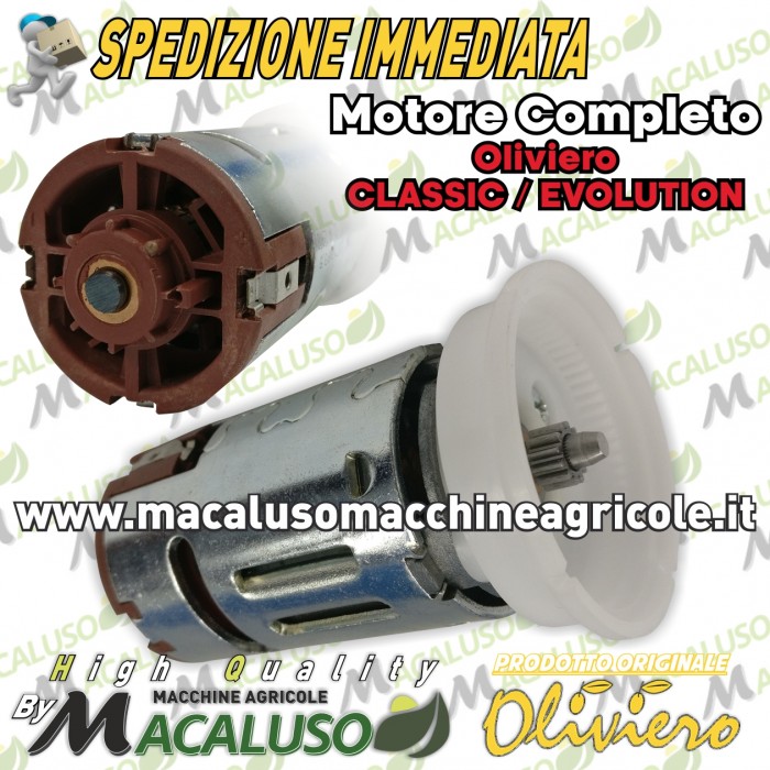  Motore completo di carcassa dentata Oliviero Classic, Evolution art.M005 EC 