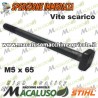 Prigioniero scarico M 5 x 65 Stihl MS170 MS180 MS230 MS250 Vite fissaggio marmitta 11231481201