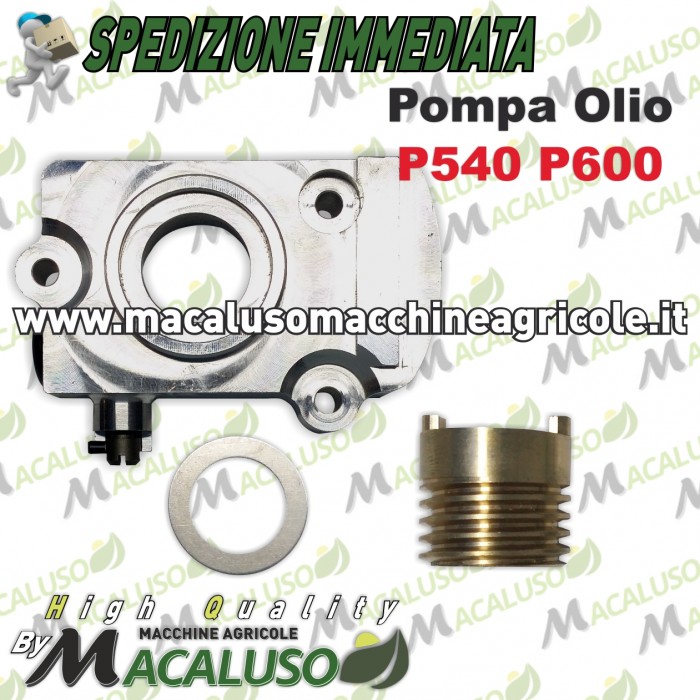 Pompa olio con chiocciolina Motosega Alpina Castor P540 P550 P600 P610 P660 8152910