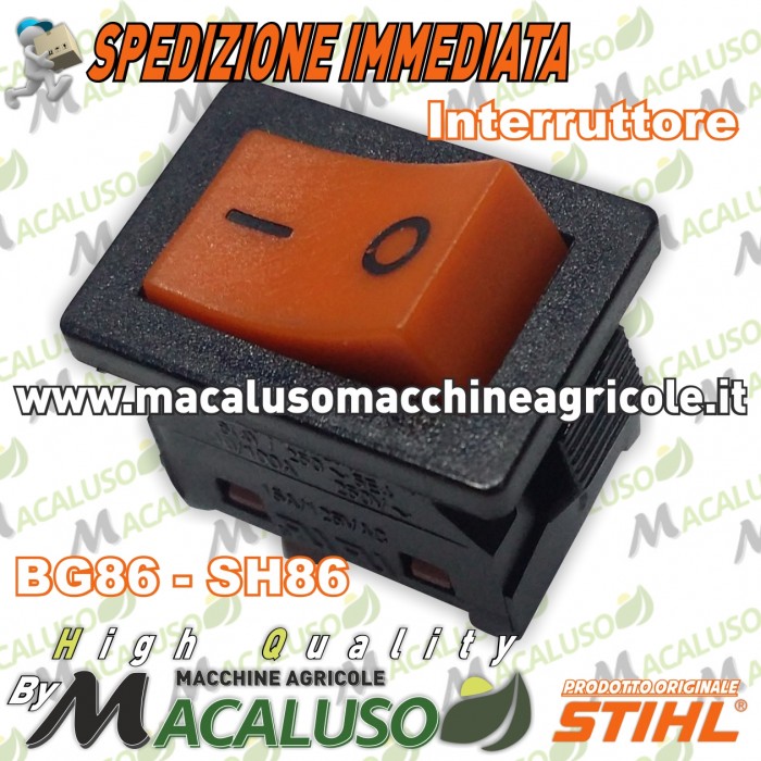 Interruttore on off soffiatore Aspiratore Tagliasiepe Stihl BG56 BG86 SH56 SH86 HS82 42414308900
