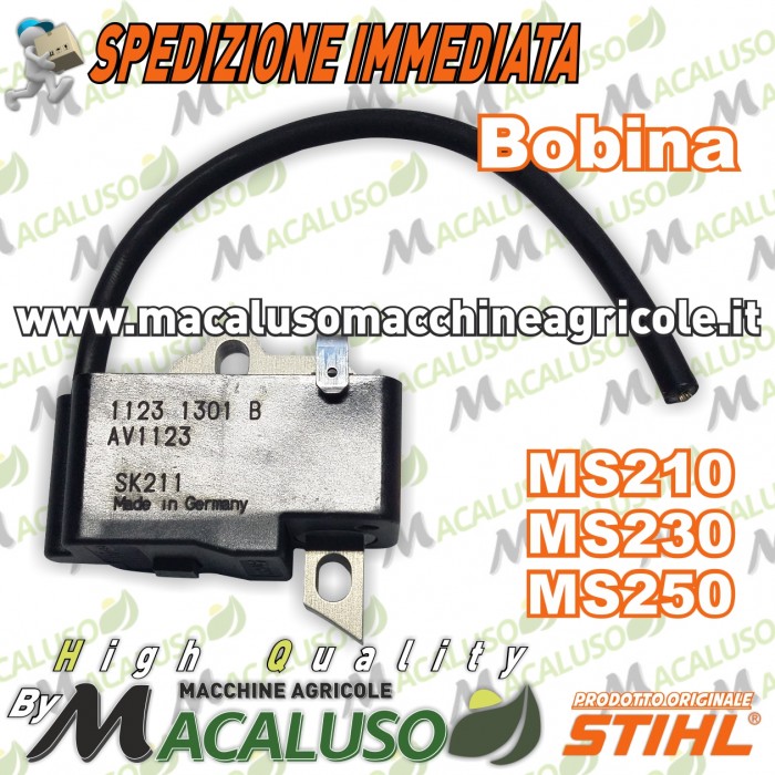 Bobina elettronica motosega Stihl MS210 MS230 MS250 modulo accensione 11234001301