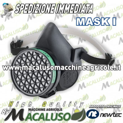 Semimaschera in gomma Mask I Newtec con valvola Filtro non compreso maschera filtrante