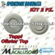 Kit 2 pz tappo distributore abbacchiatore Campagnola Olistar Metal top pneumatico 0133 0185