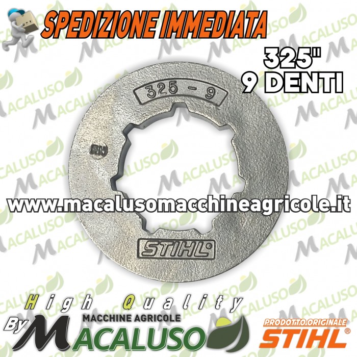 Anello rocchetto catena campana frizione motosega Stihl MS440 MS441 MS461 passo 325 denti 9 00006421239