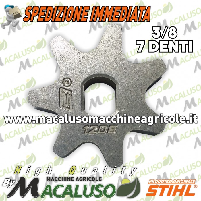 Rocchetto per motosega Stihl passo 3/8 denti 7 art.12066421301