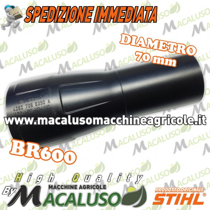 Tubo dritto soffiatore Stihl BR600 BR600Z ugello bocchetta tonda 42827086350