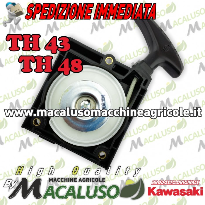 Gruppo avviamento decespugliatore Kawasaki TH43 TH48 490882442 motore puleggia