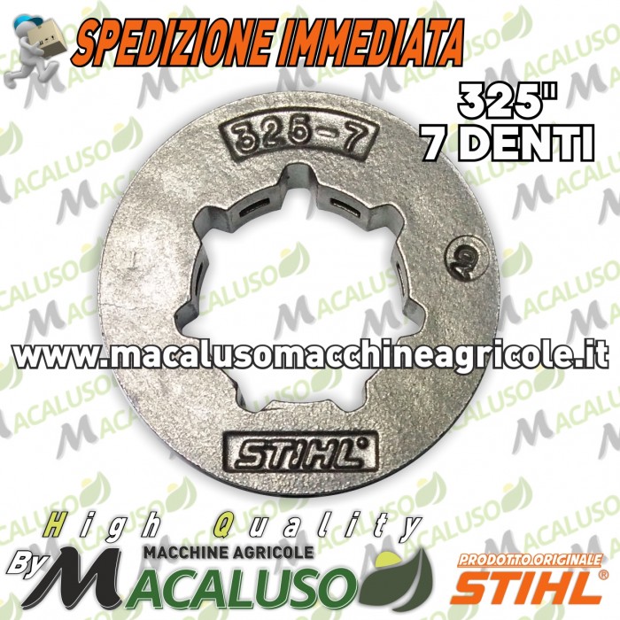 Anello rocchetto catena campana frizione motosega Stihl MS231 MS251 MS391 passo 325 denti 7 00006421236
