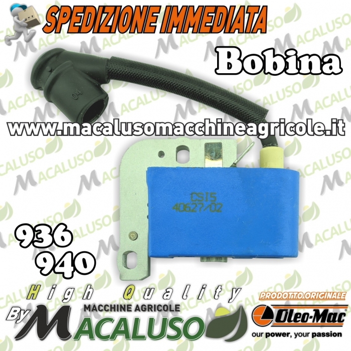 Bobina Motosega Oleomac 936 940 940C Efco 136 136S 140 140S modulo accensione Emak