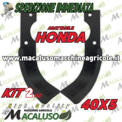 2 Zappette adattabile motozappa Honda 40x5 zappa zappetta fresa lama kit serie