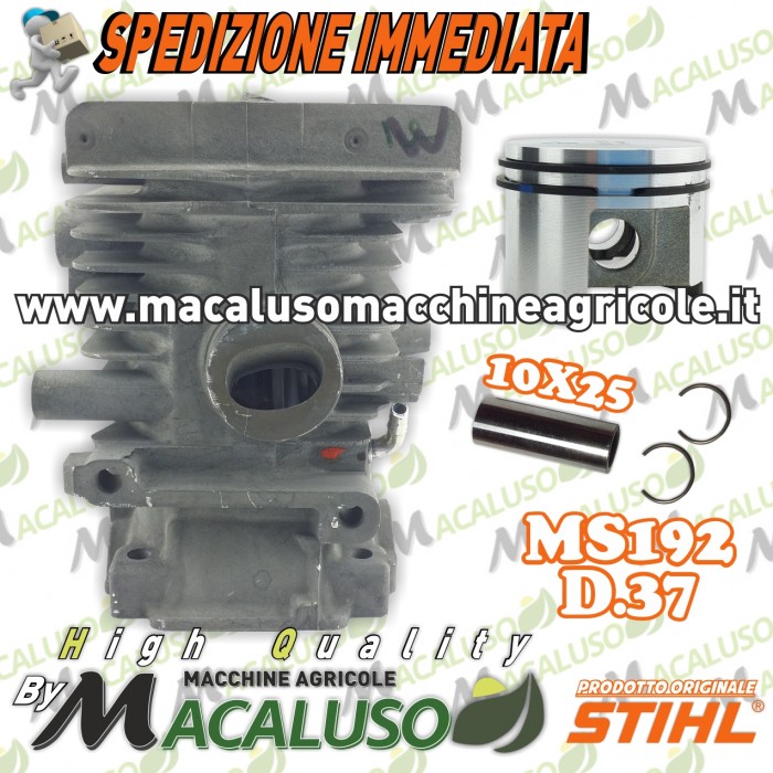 Cilindro pistone motosega Stihl MS192C d. 37 impugnatura doppia gruppo termico 11370201202