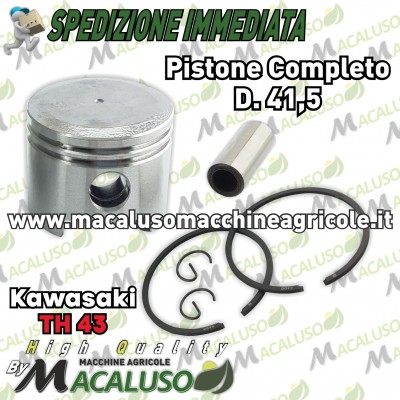 Pistone adattabile decespugliatore Kawasaki TH43 d 41,5 gruppo termico th 43