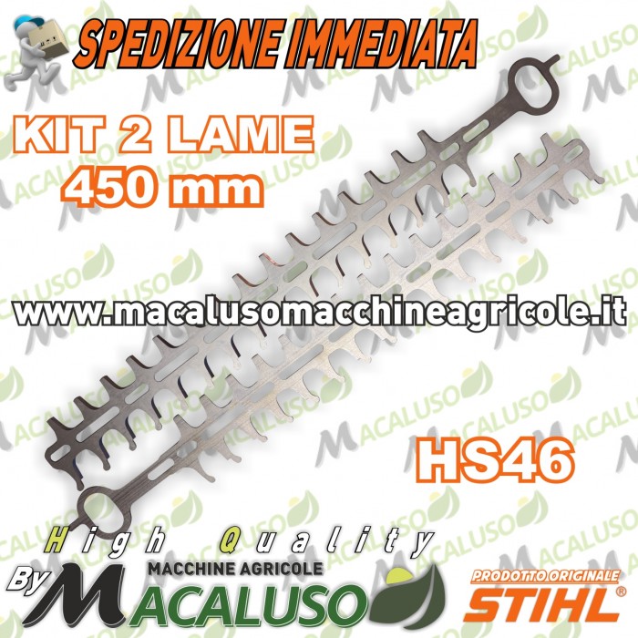 Coppia lame 450 mm / 18" tagliasiepi Stihl HS46 tosasiepi 42427106000