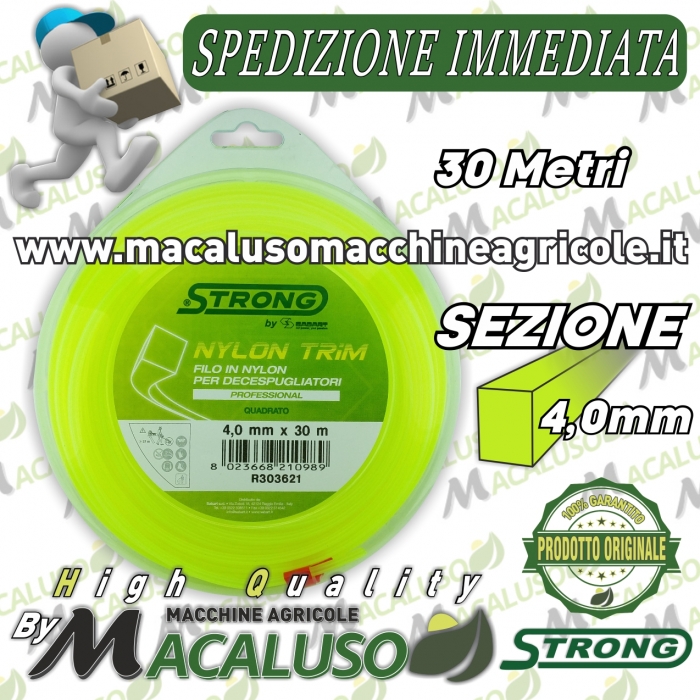 Filo Strong Quadro da mm.4,0 x 30 metri