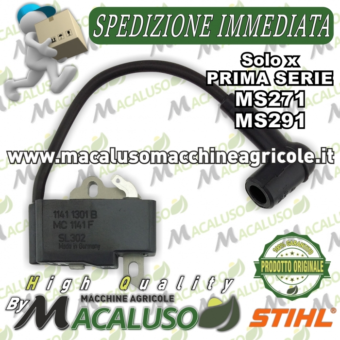 Bobina elettronica motosega Stihl MS271 MS291 PRIMA SERIE modulo accensione 11414001303