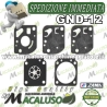 SERIE MEMBRANE ZAMA GND-12 CARBURATORE MOTOSEGA DECESPUGLIATORE GND12 guarnizioni
