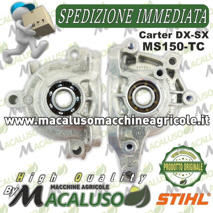 Semi carter destro e sinistro motore motosega Stihl MS150TC albero alluminio 11460202100