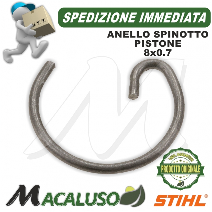Fermo spinotto pistone motosega decespugliatore soffiatore Stihl MS170 017 FS55 BG55 SH85 8x0.7 mm 94636500807