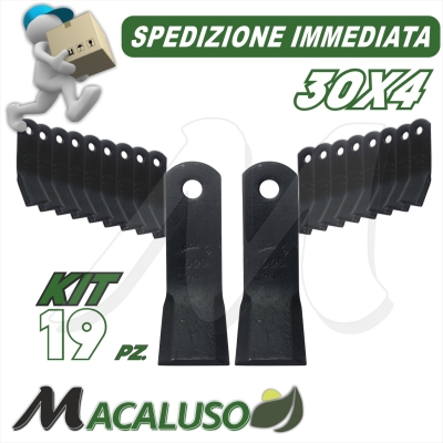 19 coltelli trincia x Bertolini Orec Tekna Efco OleoMac zappetta coltello fresa lama zappette