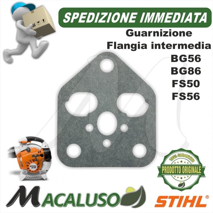 Guarnizione flangia intermedia decespugliatore FS56 FS70 soffiatore BG56 BG86 aspiratore SH56 SH86 Stihl41441290900