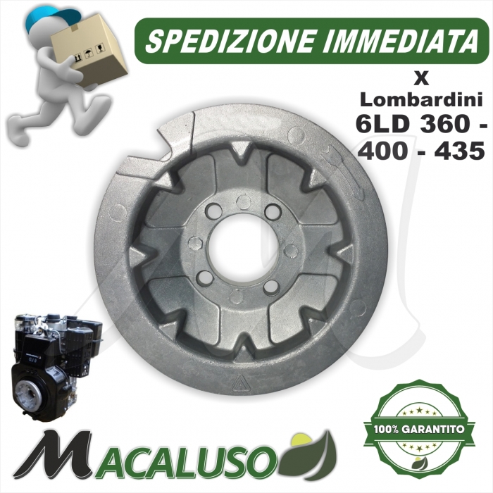 Puleggia avviamento motore Lombardini 6LD 360 400 435 LDA 520 530 tipo 500696069