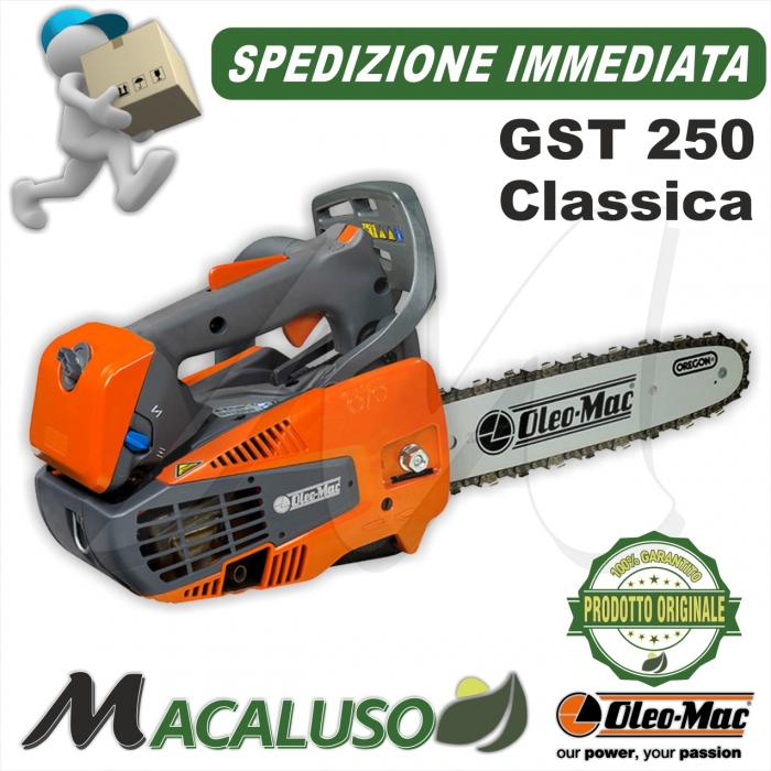 Motosega Oleo Mac GST 250 barra classica catena efco potatura mtt 2500 gts250
