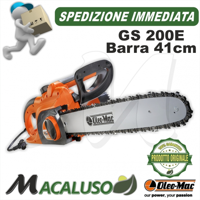 Elettrosega Oleo Mac GS 200 E barra 41 cm 2000 watt efco Oleomac GS200E