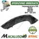 Impugnatura dx in gomma soffiatore aspiratore Stihl BG46 BG65 BG85 SH85 Semi impugnatura 42297910801