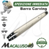 Barra Carving 10" Cm.25 professionale in acciaio riporto in stellite spranga guida