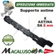 Braccio supporto astine nero fori D.8 per Olispeed Evolution Brumi Agris 