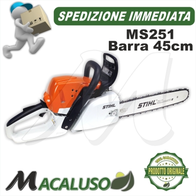 Motosega Stihl MS251 barra cm 45 catena 1,6 mm BOSCAIOLO PROFESSIONALE