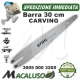 Barra Carving 12" Cm. 30 Stihl motosega MS192T MS200T MS201T passo 1/4 mm. 1,3 maglie 64 30050003205 spranga