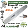 Barra Light Stihl 14" Cm 35 x motosega MS192T passo 3/8P da mm 1,1 maglie 50 spranga 30050007609