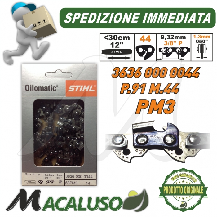 Catena Stihl x motosega Passo 3/8 P sp.1,3 maglie 44 36360000044