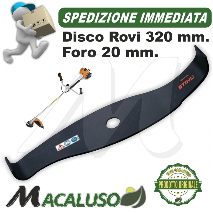 Coltello trituratore Stihl ricurvo 2 denti per rovi