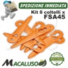 Kit 8 coltelli decespugliatore trimmer Stihl FSA45 testina PolyCut 2-2 lama 40080071000