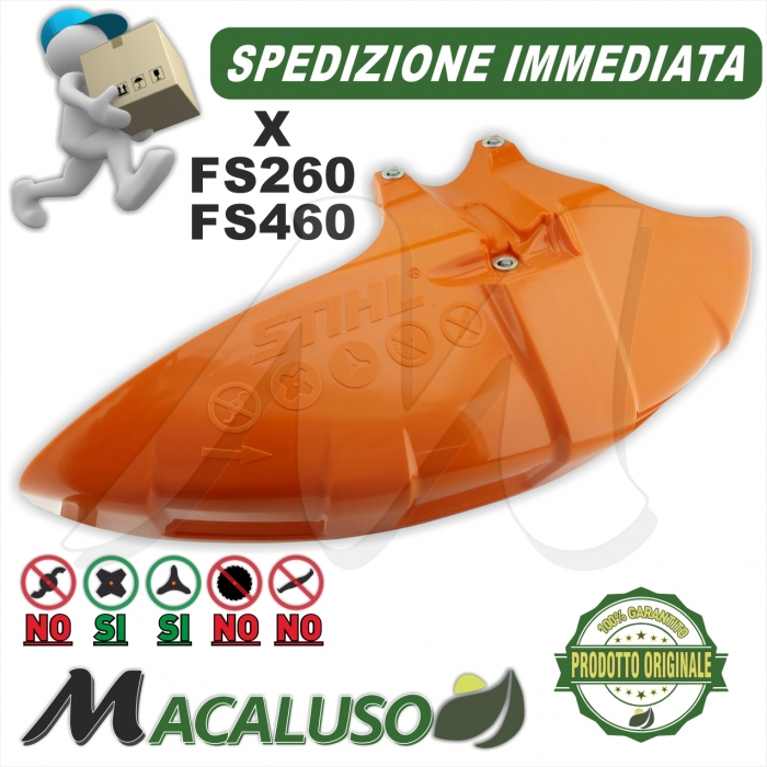 Parasassi decespugliatore Stihl FS260 FS460 protezione lama specifico 41477108101