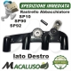 Rastrello destro squotitore Stihl SP10 SP90 SP92 completo di maglia e spinotto 42497407203