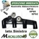 Rastrello sinistro squotitore Stihl SP10 SP90 SP92 completo di maglia e spinotto 42497407202