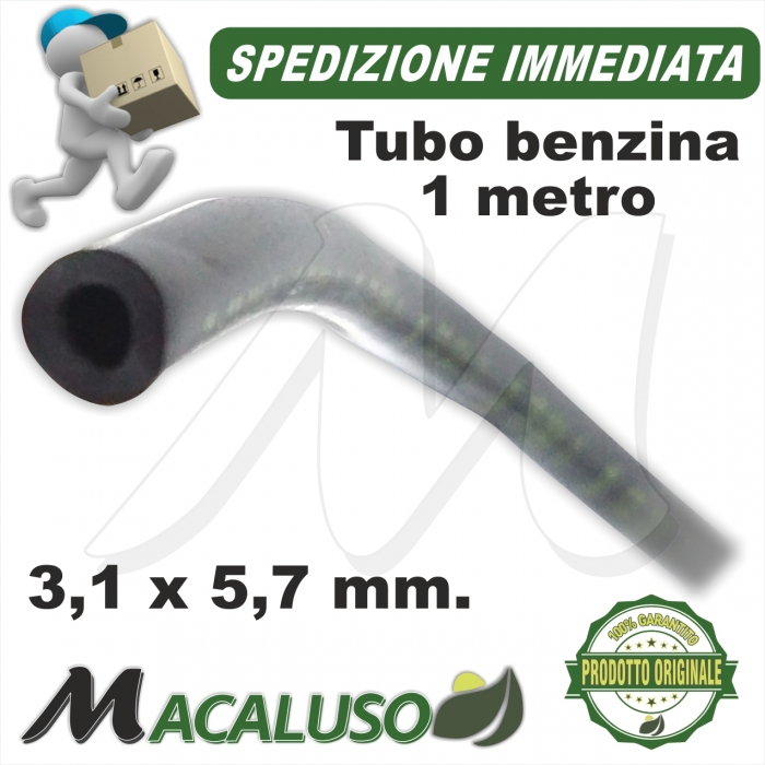 Tubo miscela STIHL 3,1 x 5,7 mm da 1 metro motosega decespugliatore tubicino benzina 00009302803