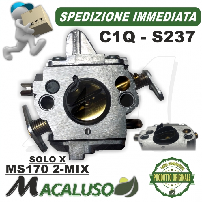 Carburatore motosega Stihl MS170 2MIX C1Q-S237A 11301200610
