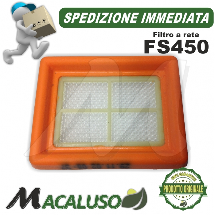 Filtro aria a retina decespuglitore Stihl FS400 FS450 FS480 41281410310
