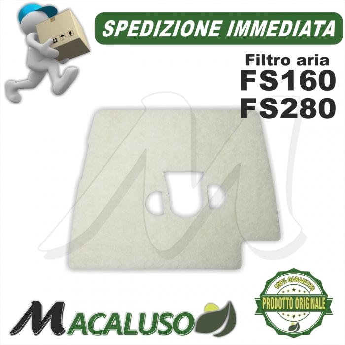 Filtro aria decespugliatore Stihl FS160 FS180 FS220 FS280 depuratore 41191410300