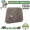 Filtro aria decespugliatori Stihl FS55 Tagliasiepi HS45 pannello depuratore 41401242800