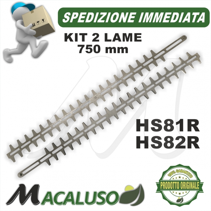 Coppia lame 750 mm / 30" tagliasiepi Stihl HS81R HS82R HSA94R tosasiepi 42377106054